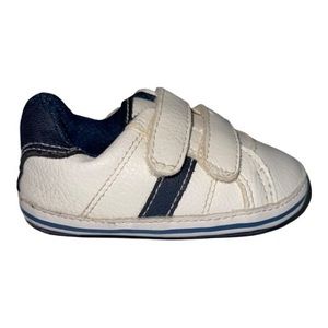 The Children's Place Unisex-Child whit blue Sneaker size 6-12M